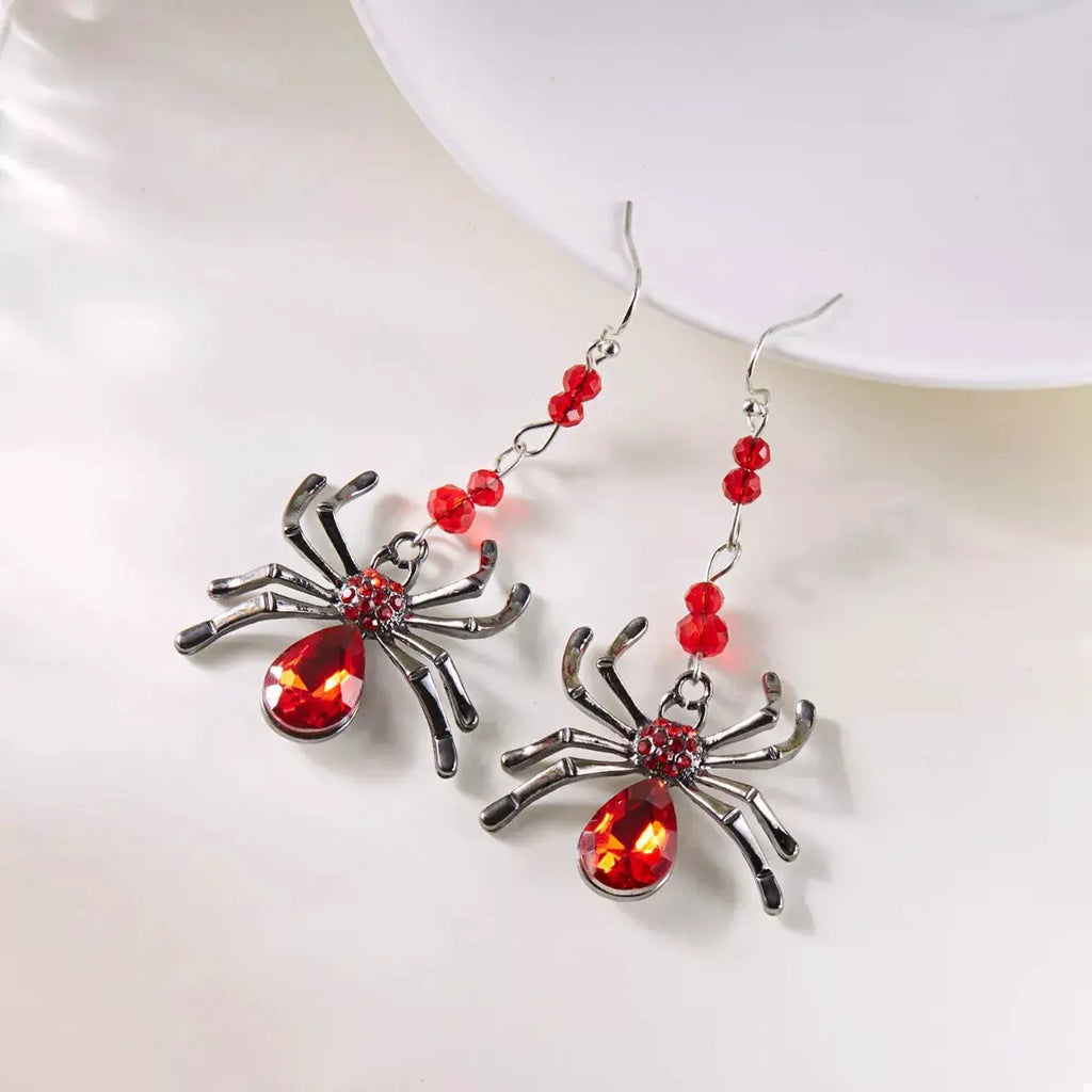 Halloween Spider Dangle Earrings by Trendsi