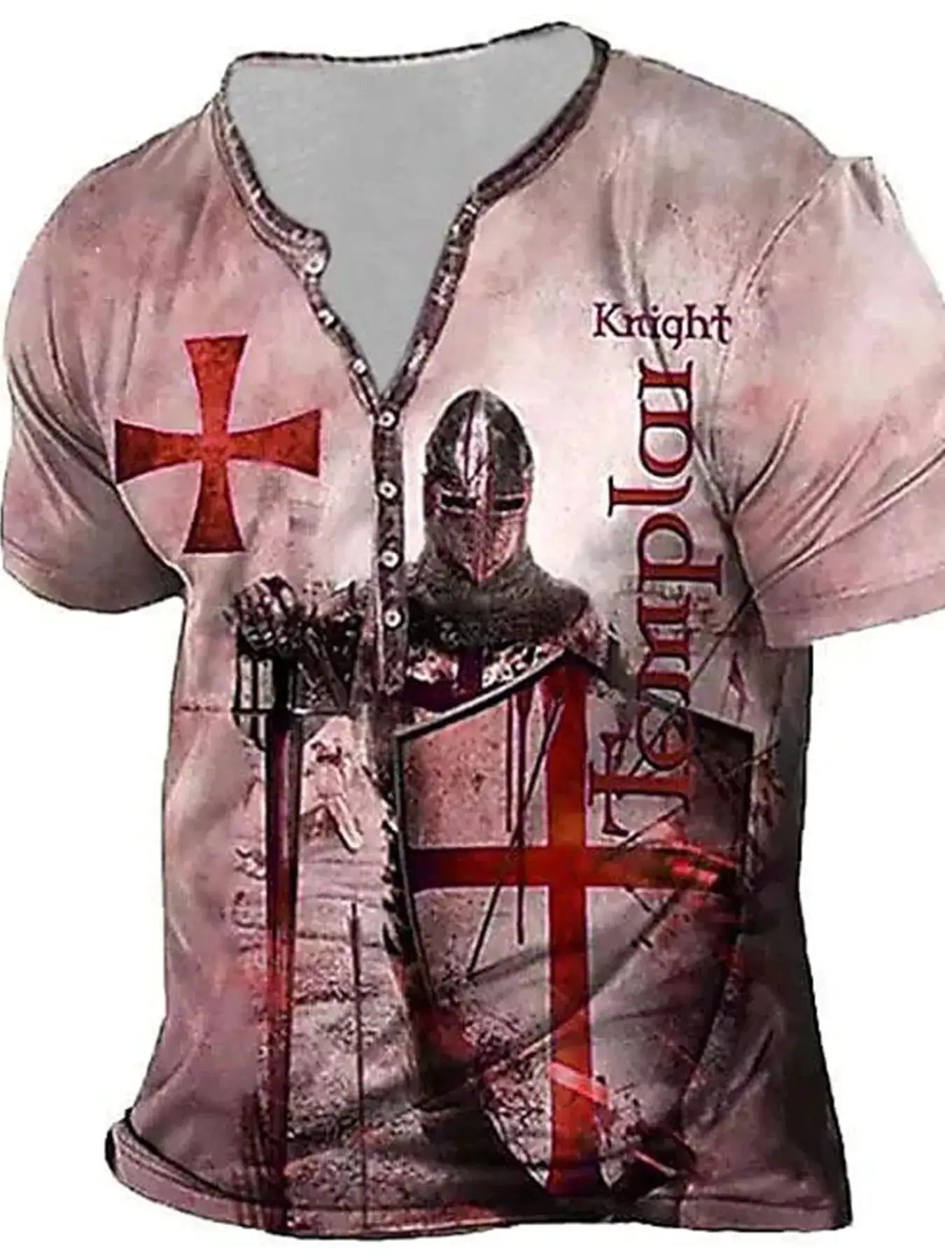 Men's Full Size Printed Short Sleeve T-Shirt Plus Size by Trendsi