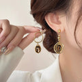 Asymmetrical Geometric Dangle Earrings by Trendsi