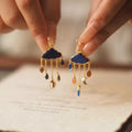 Cloud Dangle Earrings with Colorful Charms by Trendsi