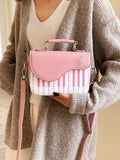Piano Keys Crossbody Bag by Trendsi