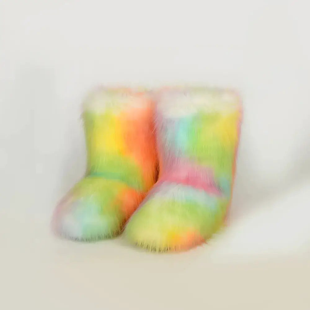 Thermal Fuzzy Platform Boots by Trendsi