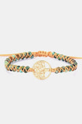 Handmade Tree Shape Beaded Copper Bracelet by Trendsi