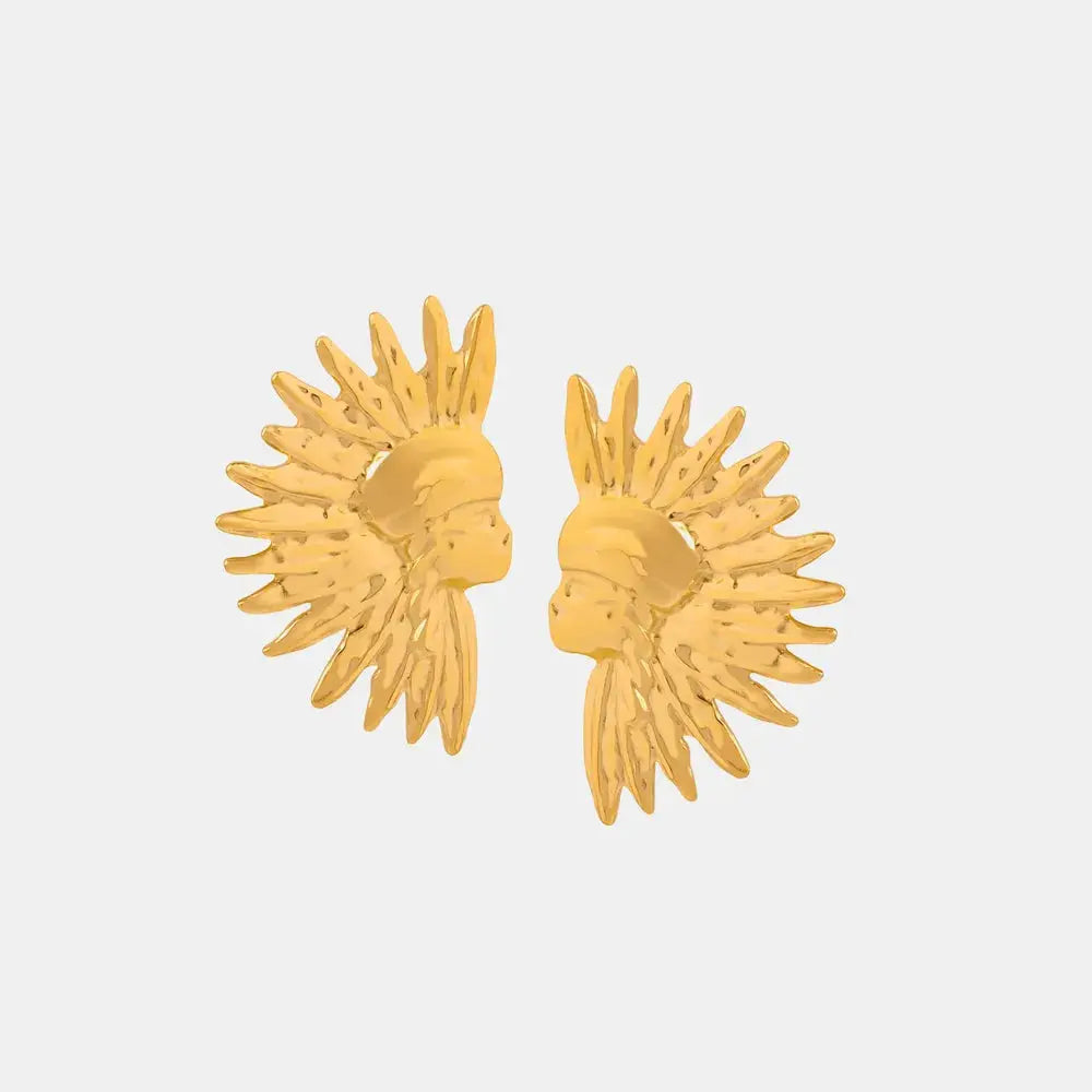 Titanium Steel Gold-Plated Earrings by Trendsi