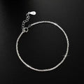 925 Sterling Silver Chain Adjustable Bracelet by Trendsi