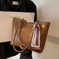 PU Leather Tote Bag by Trendsi