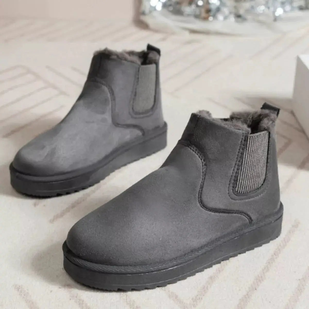 Round Toe Platform Boots by Trendsi