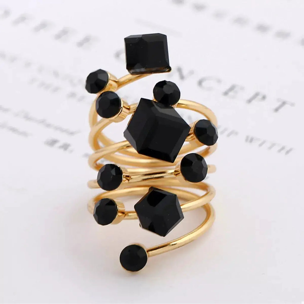 18K Gold-Plated Multi-Layered Ring by Trendsi
