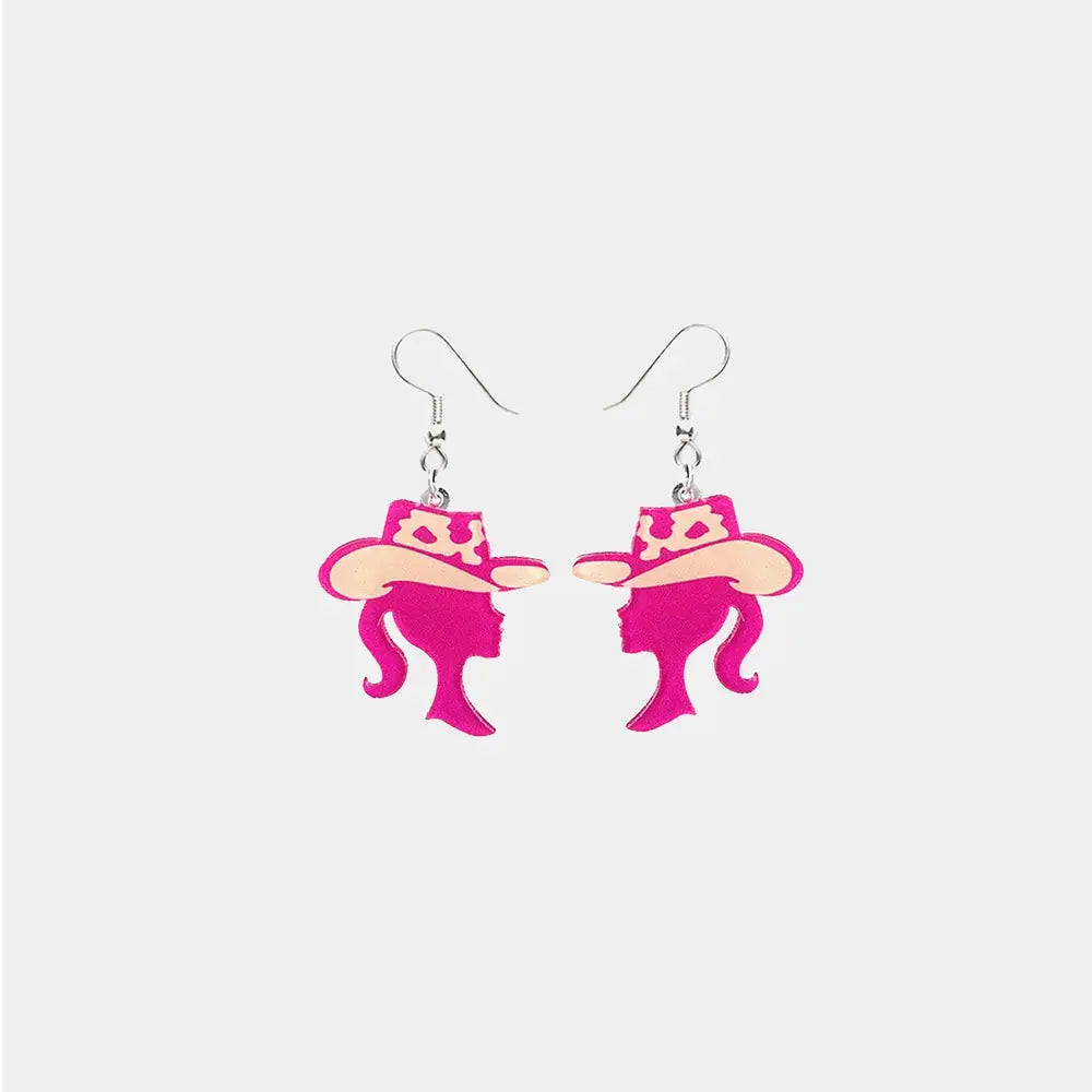 Geometric Shape Acrylic Dangle Earrings by Trendsi