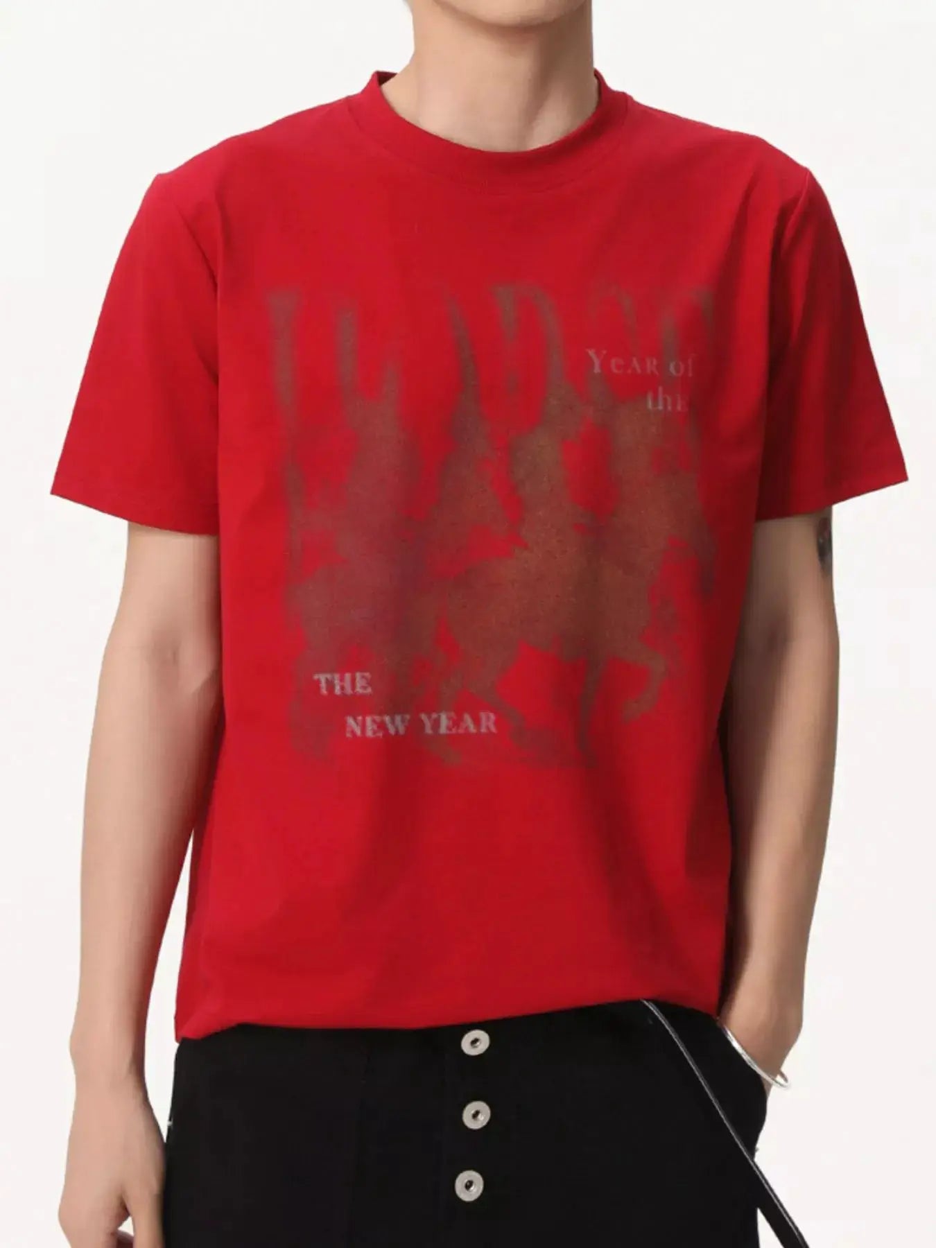 Men's Vintage Graphic Short Sleeve Tee by Trendsi