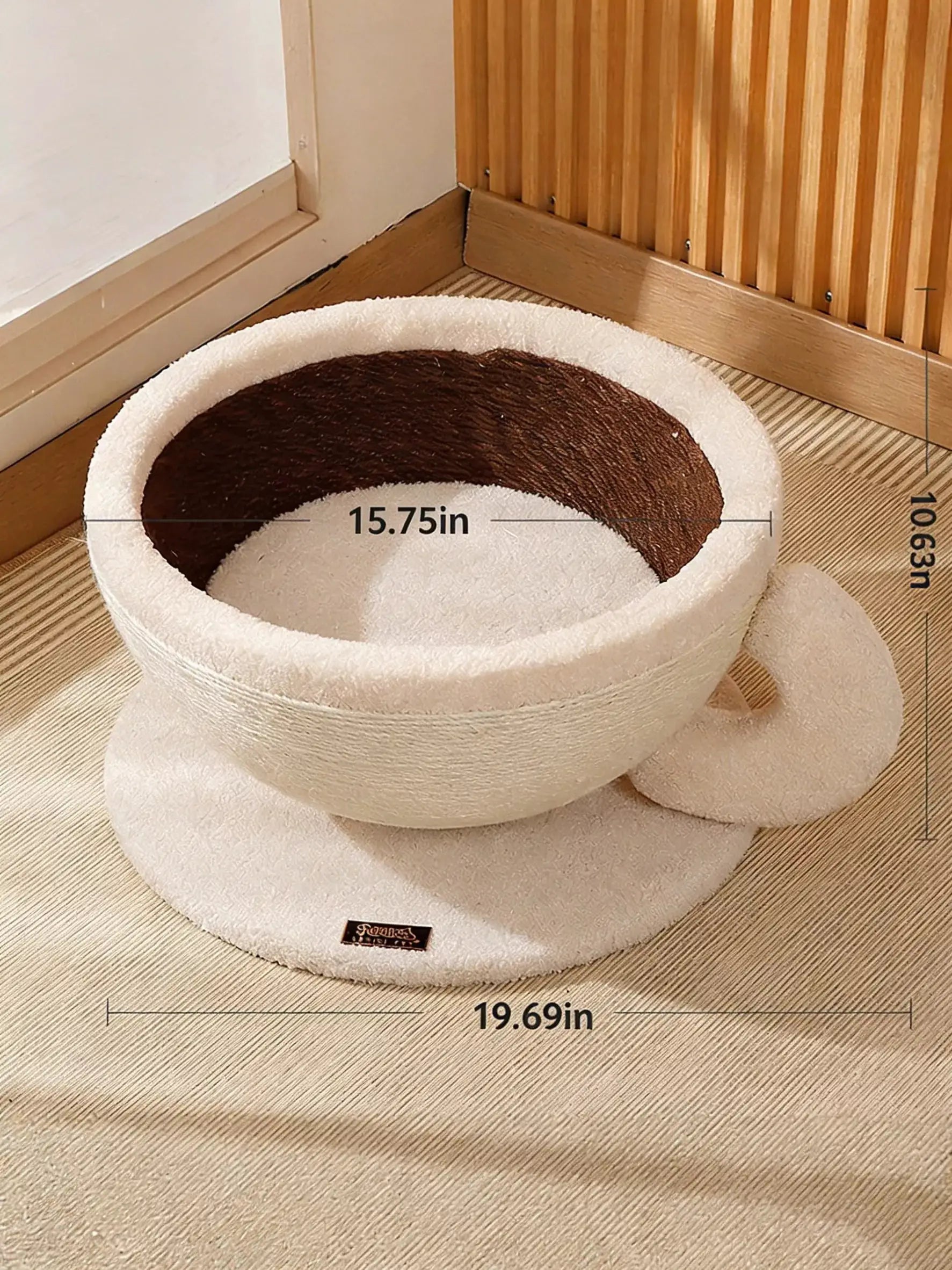 Cat Nest with Hemp Rope Scratcher by Trendsi