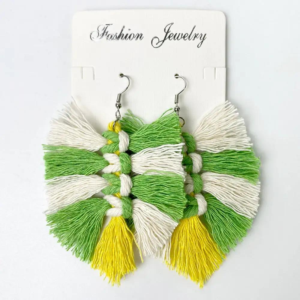 Fringe Detail Dangle Earrings by Trendsi