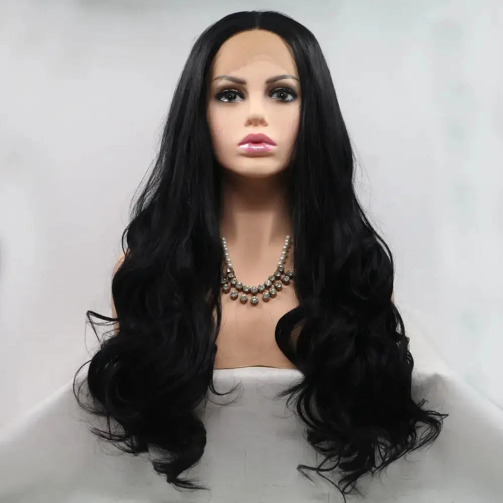 13*3" Lace Front Wigs Synthetic Long Wavy 24" 130% Density by Trendsi