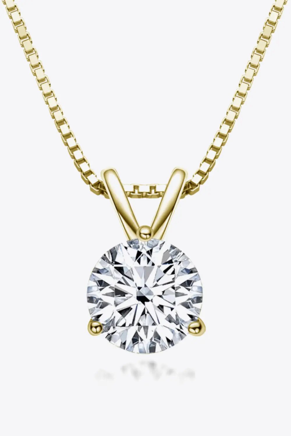 Adored Show Off 1 Carat Moissanite Pendant Necklace by Trendsi