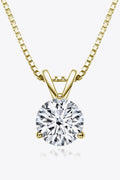 Adored Show Off 1 Carat Moissanite Pendant Necklace by Trendsi