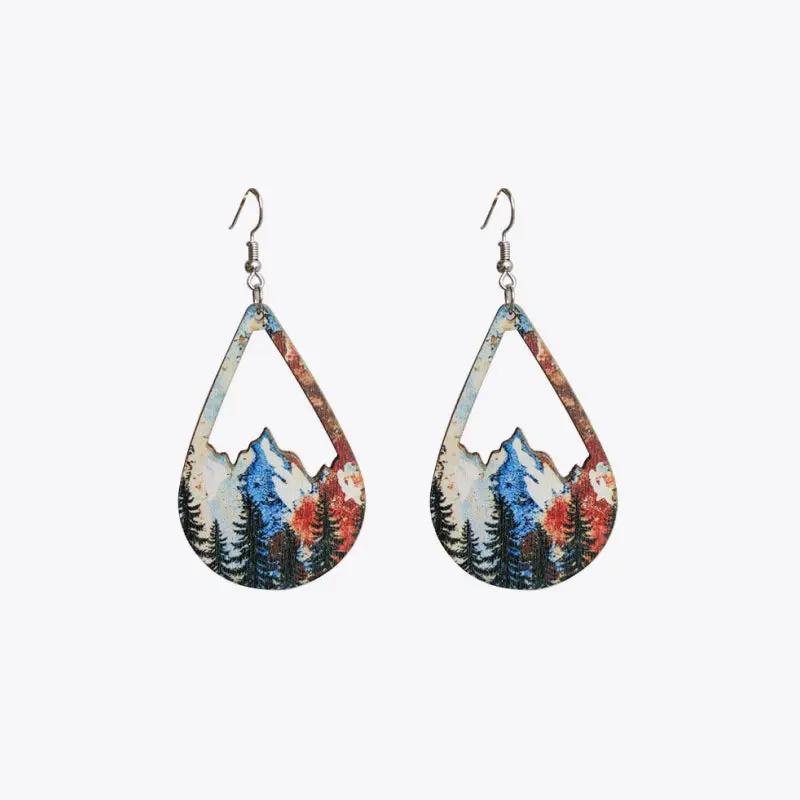 Teardrop Shape Dangle Earrings by Trendsi
