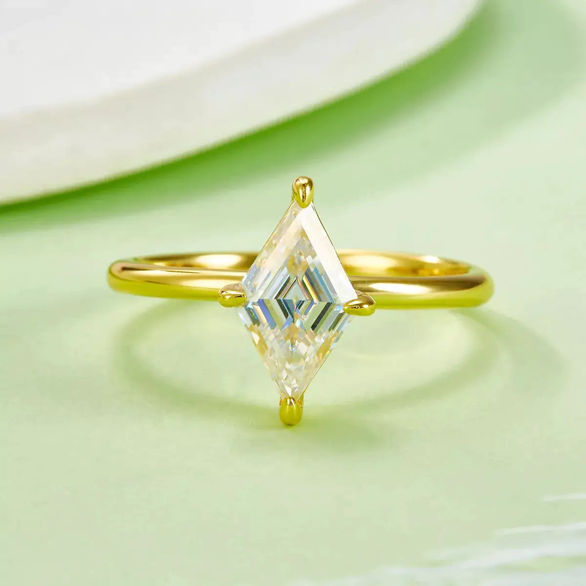 2 Carat Moissanite 925 Sterling Silver Ring by Trendsi