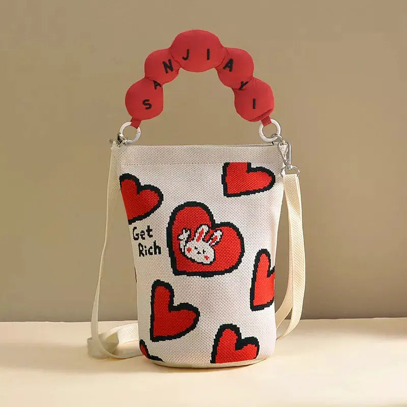 Cartoon Bucket Crossbody Bag by Trendsi