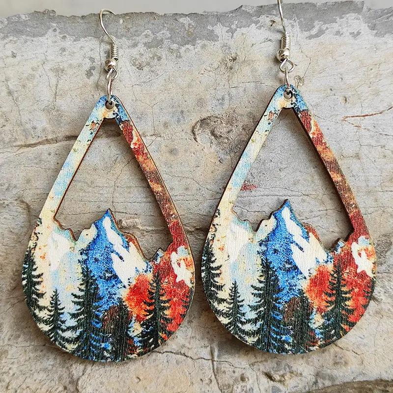 Teardrop Shape Dangle Earrings by Trendsi