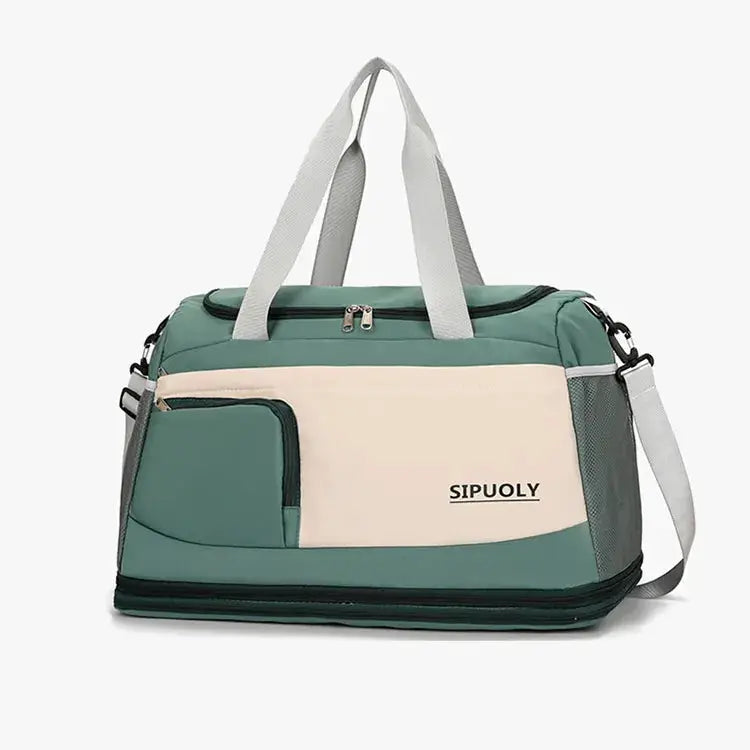 Color Block Oxford Cloth Travel Bag by Trendsi