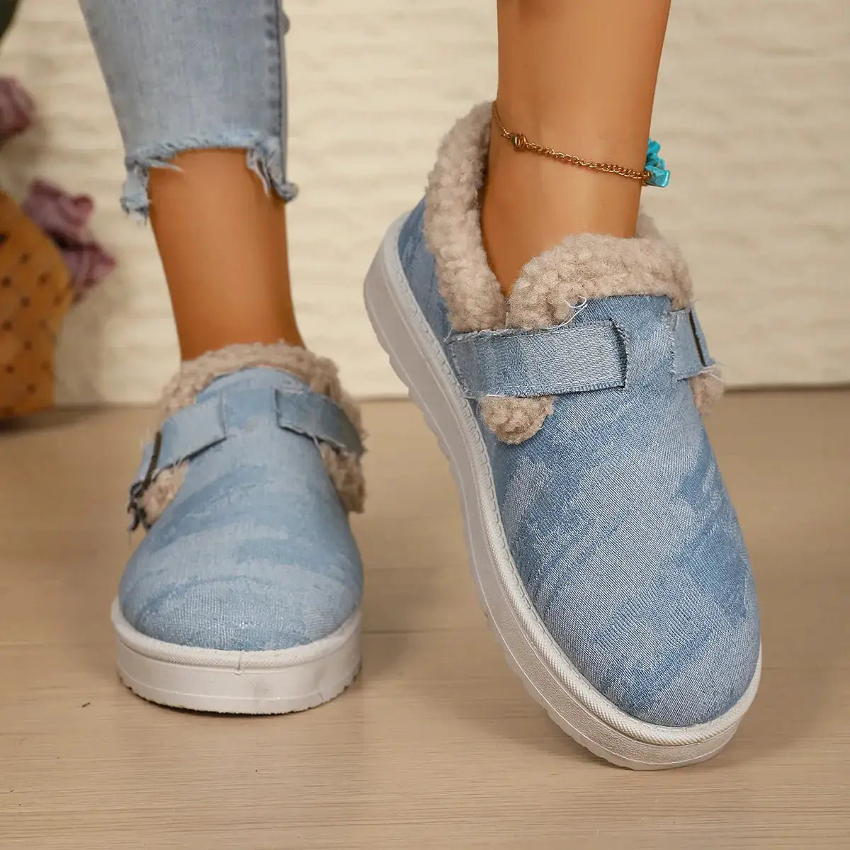 Round Toe Platform Ankle Boots by Trendsi