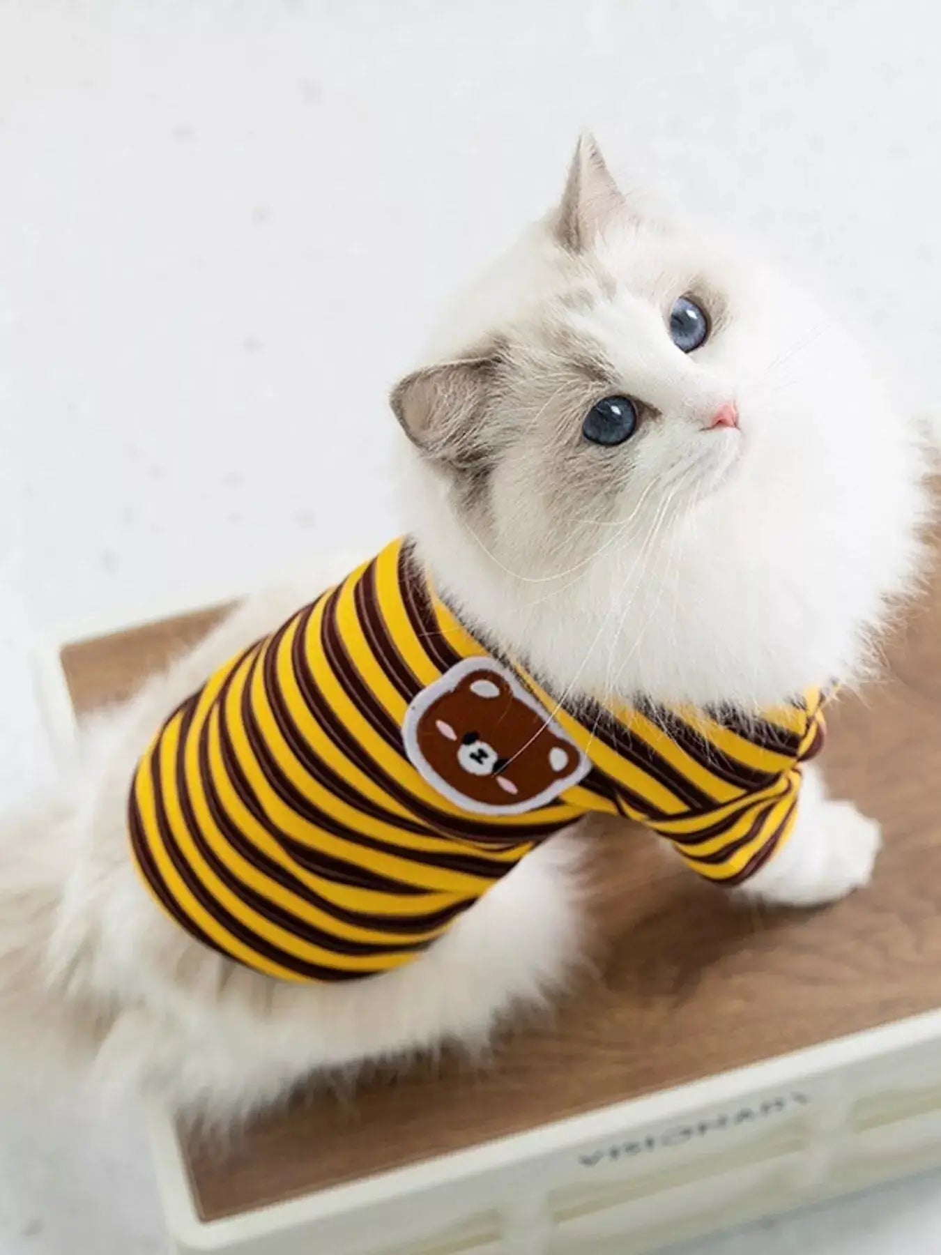 Cozy Plush Pet Sweater with Cute Patch by Trendsi