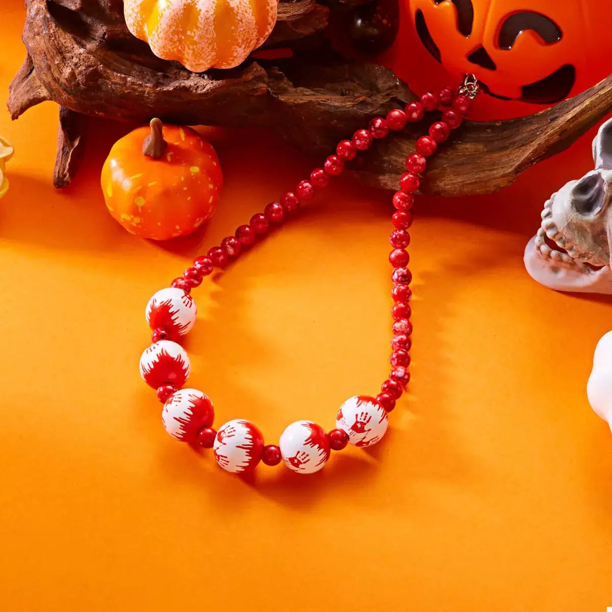 Halloween Necklace and Bracelet Jewelry Set by Trendsi