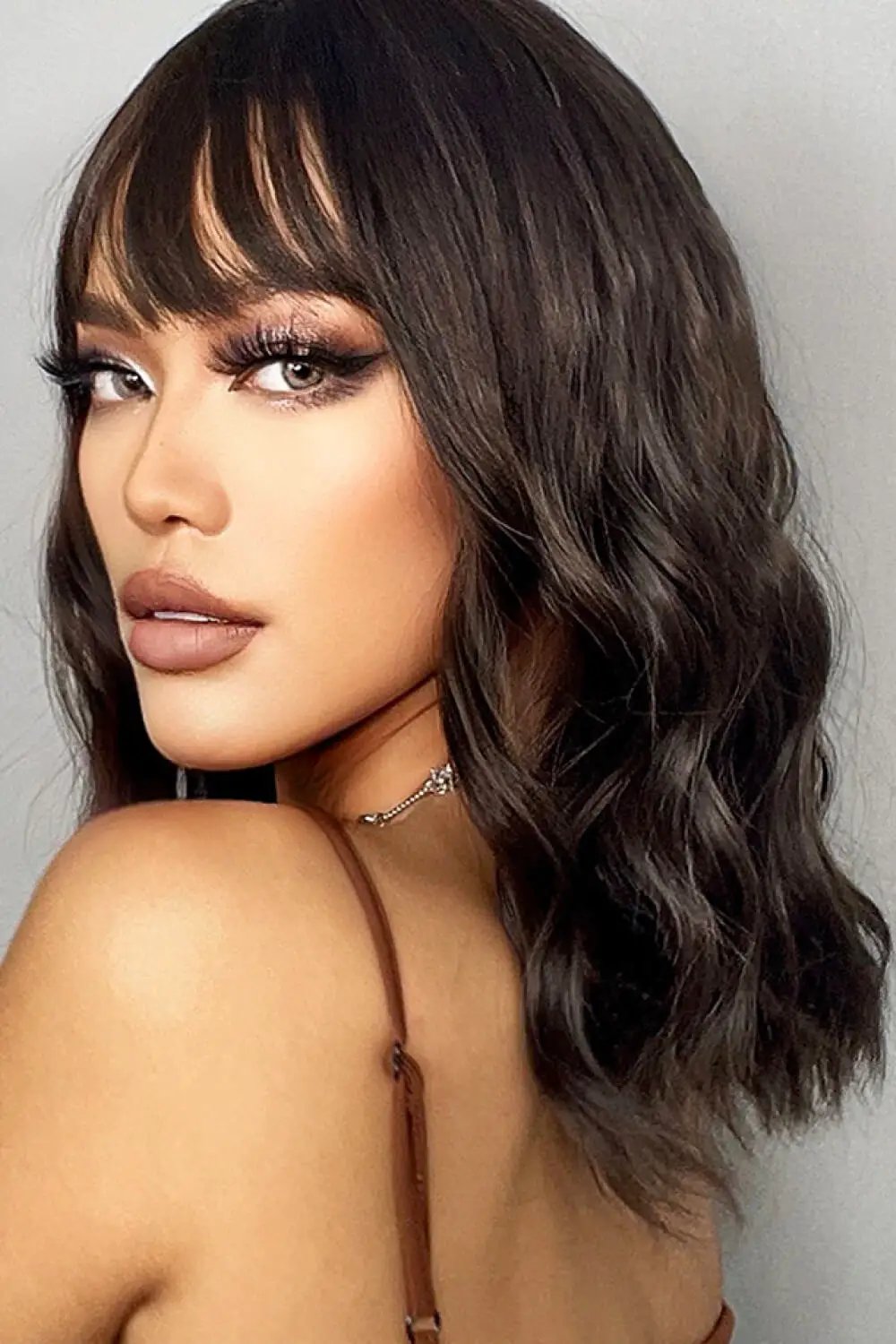 Natural Looking Synthetic Full Machine Bobo Wigs 12'' by Trendsi