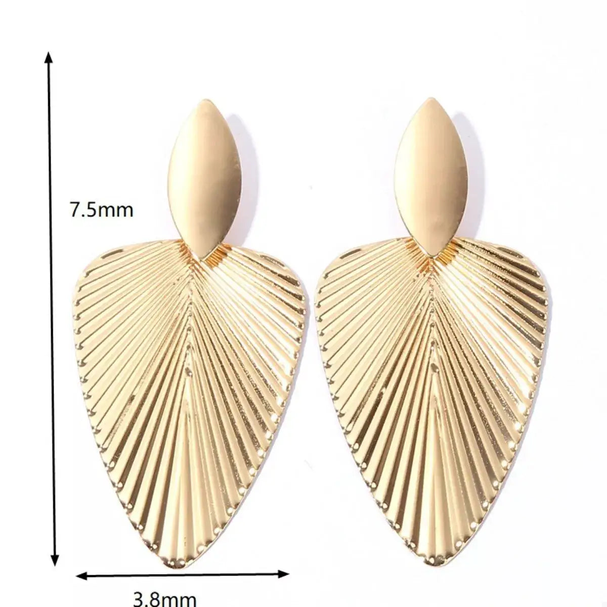 Leaf Shape Dangle Earrings by Trendsi