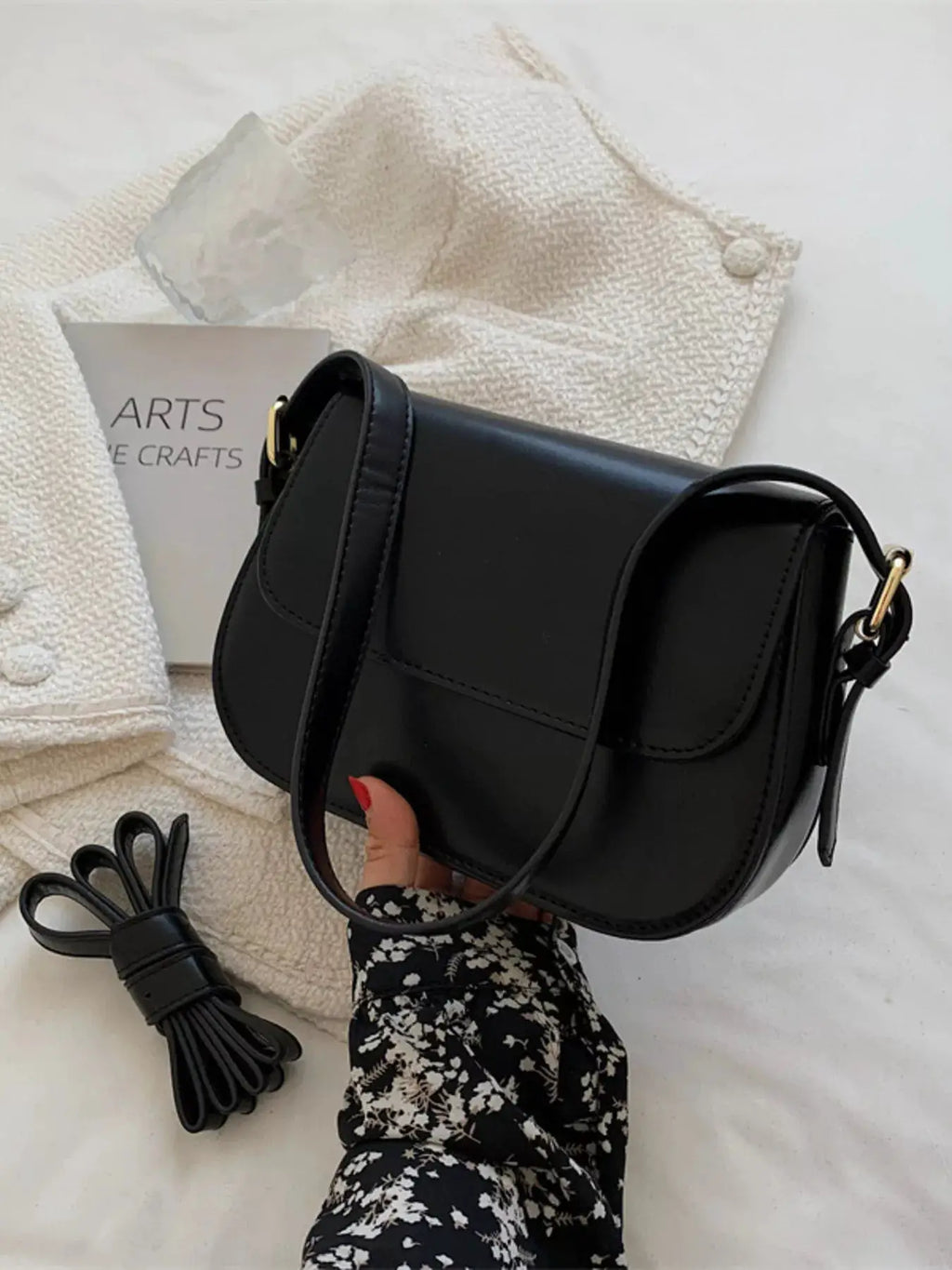 PU Leather Shoulder Bag by Trendsi