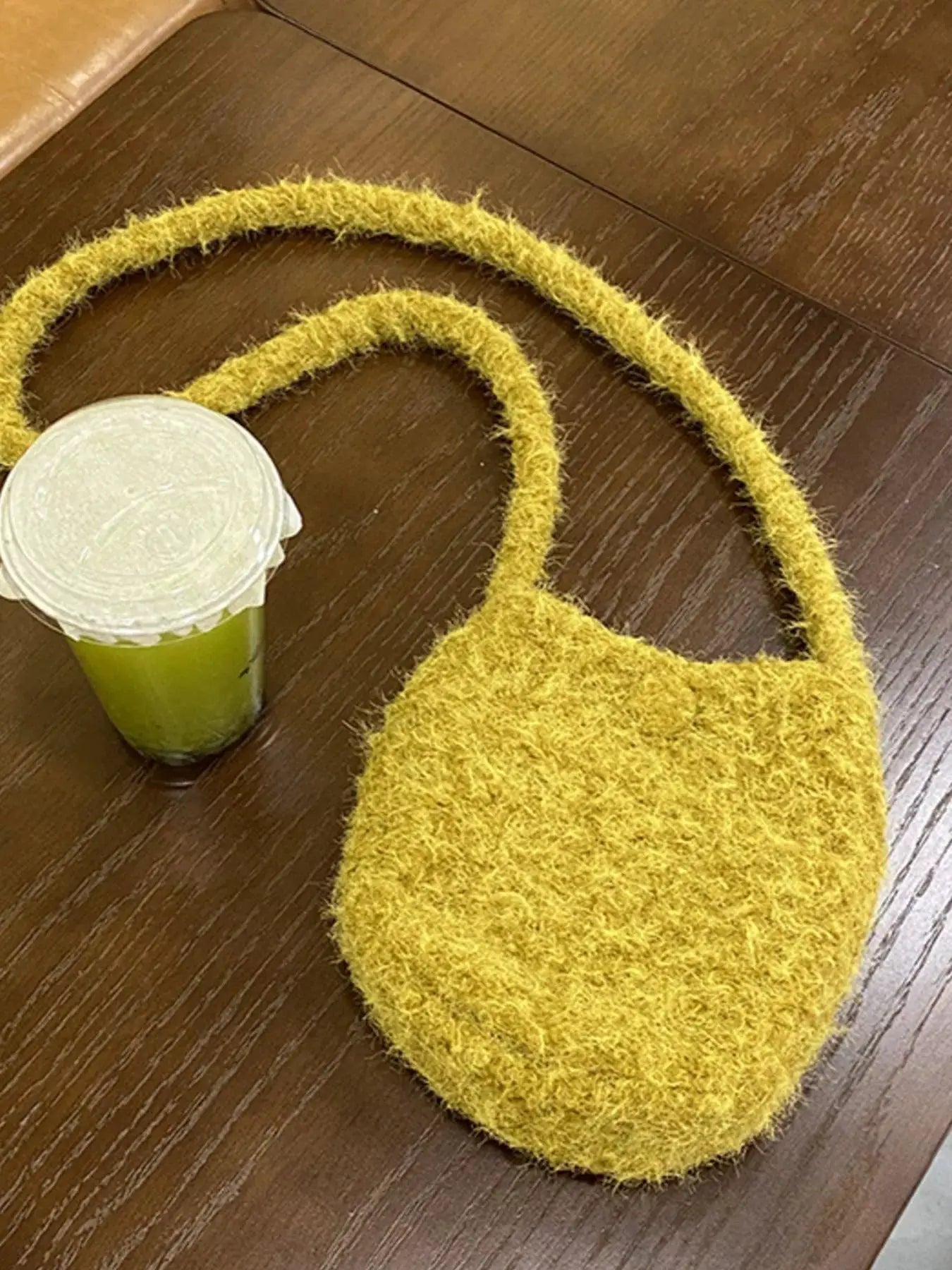 Lightweight Fluffy Crossbody Bag by Trendsi