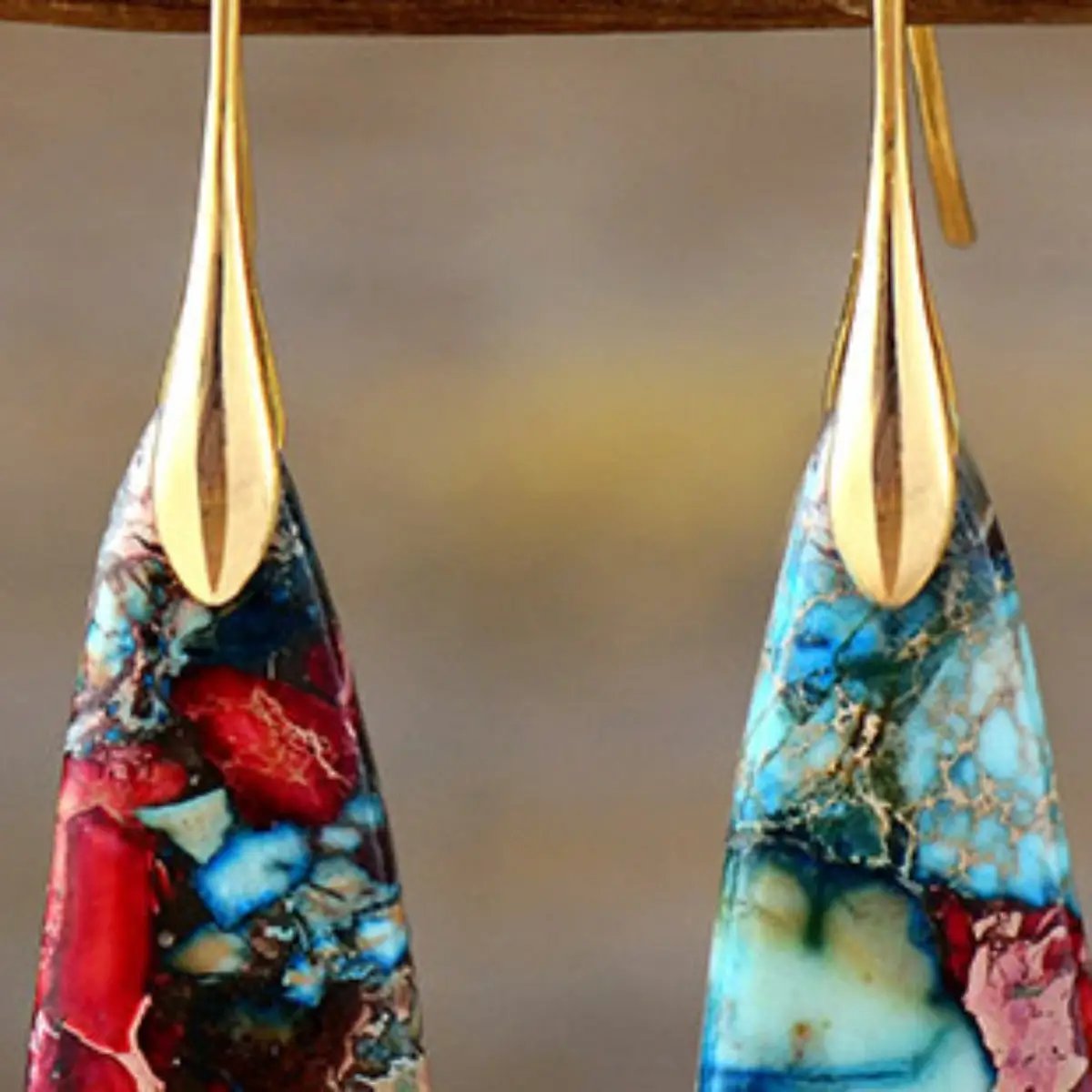 Geometrical Shape Dangle Earrings by Trendsi