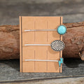 3 PCS/Set Artificial Turquoise Hair Pins by Trendsi