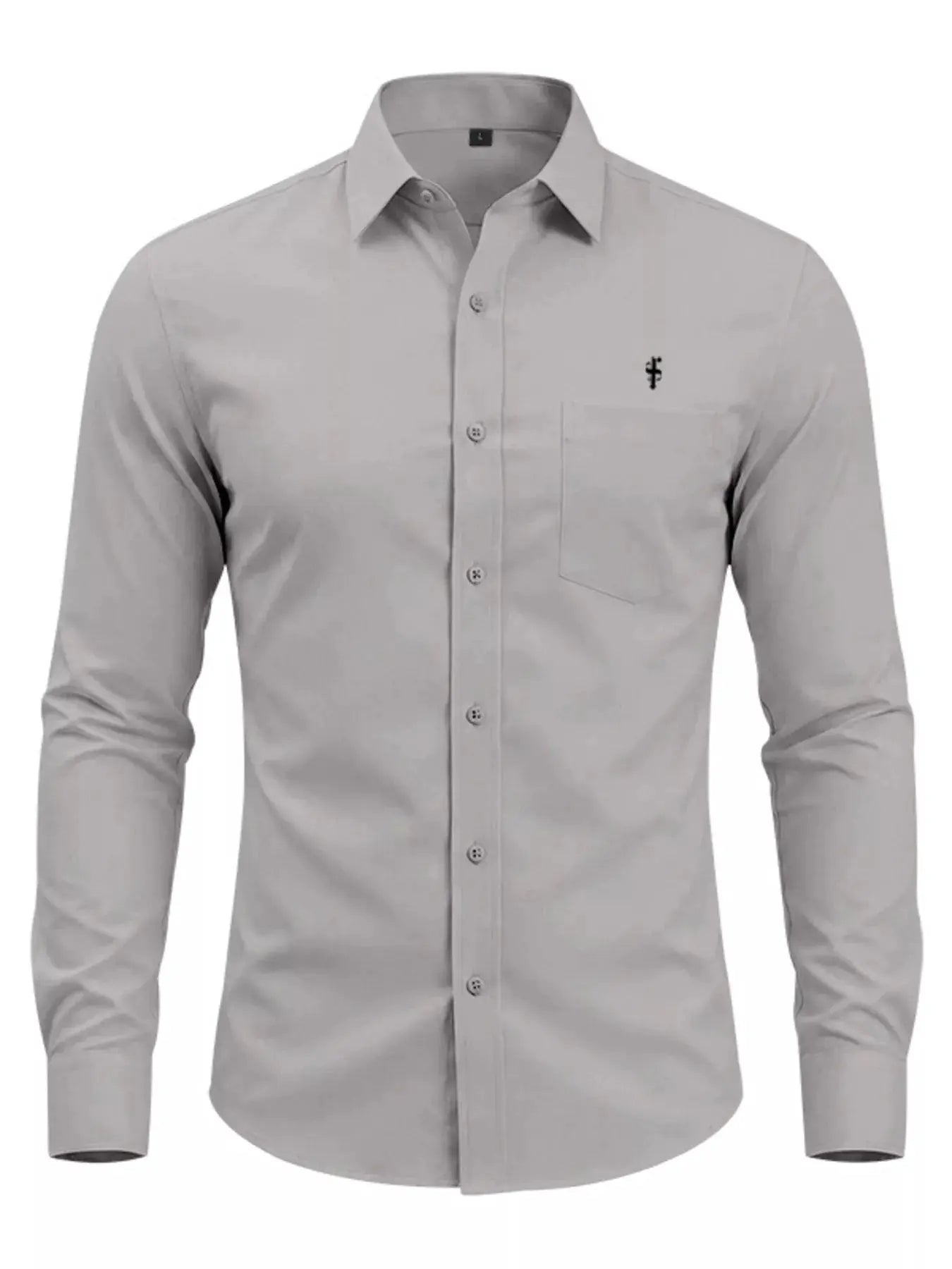 Men's Full Size Slim Fit Button Up Shirt Plus Size by Trendsi