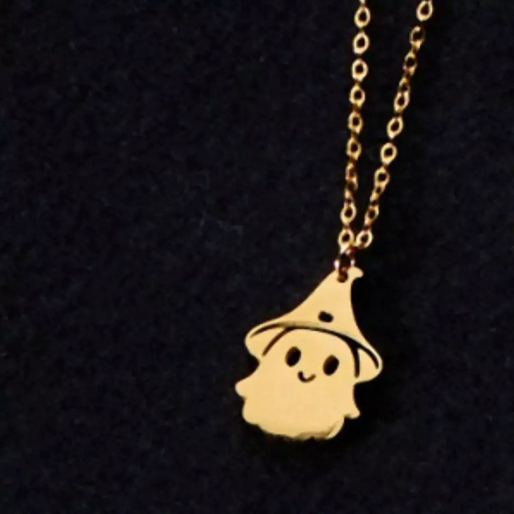 Halloween Ghost Pendant Necklace by Trendsi