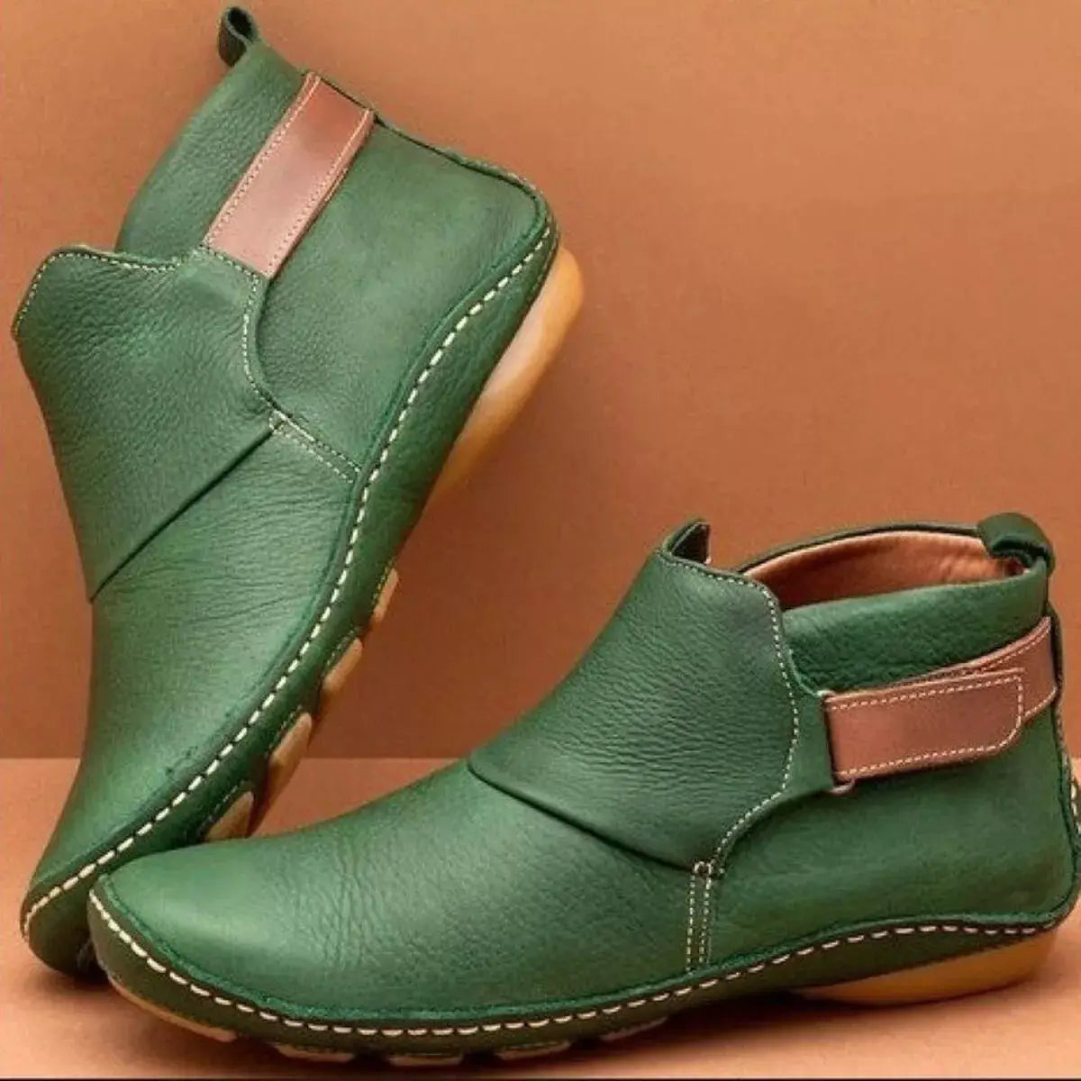 PU Leather Ankle Boots by Trendsi