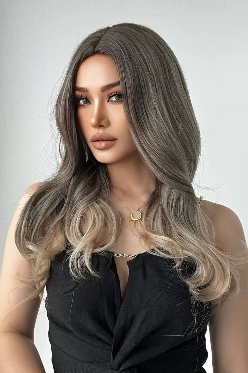 13*1" Full-Machine Wigs Synthetic Long Straight 24" by Trendsi