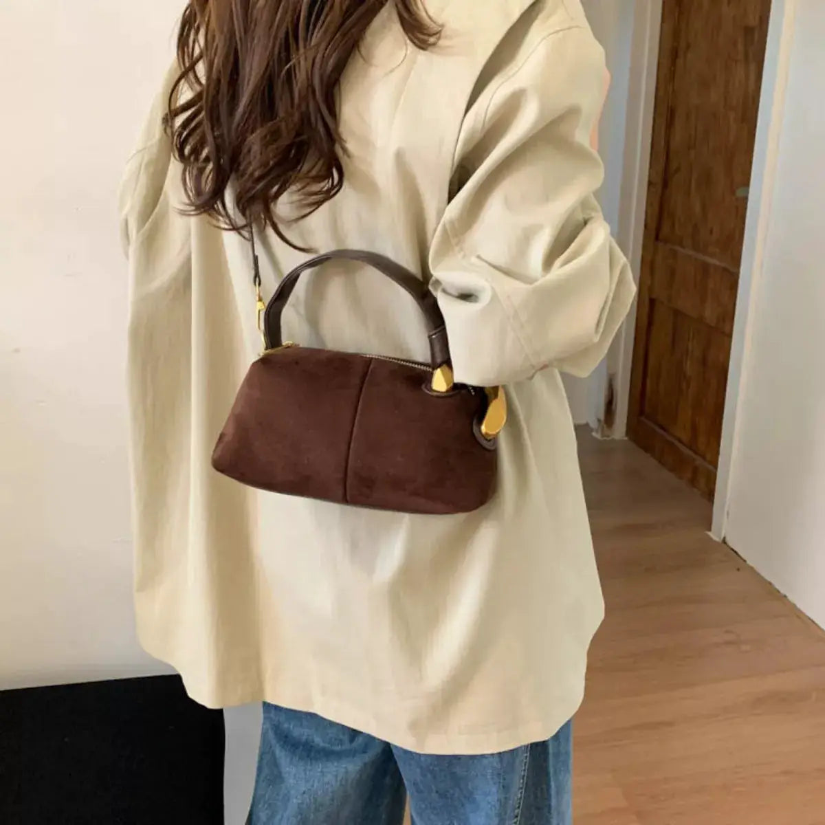 Suede Mini Crossbody Bag by Trendsi