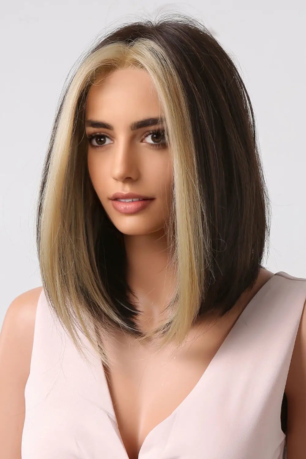 13*1" Full-Machine Wigs Synthetic Mid-length Straight 9" by Trendsi