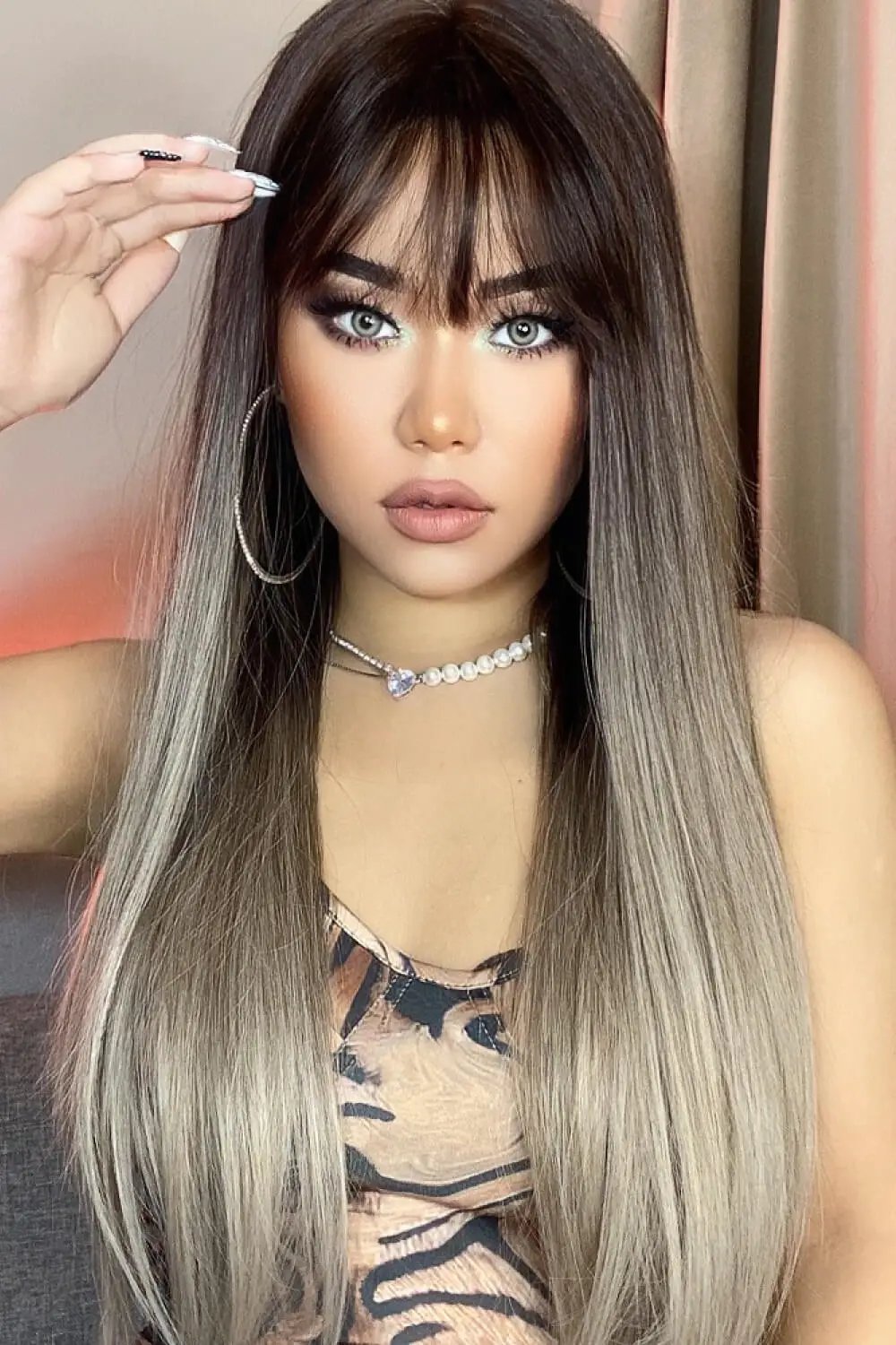 Long Straight Synthetic Wigs 26'' by Trendsi