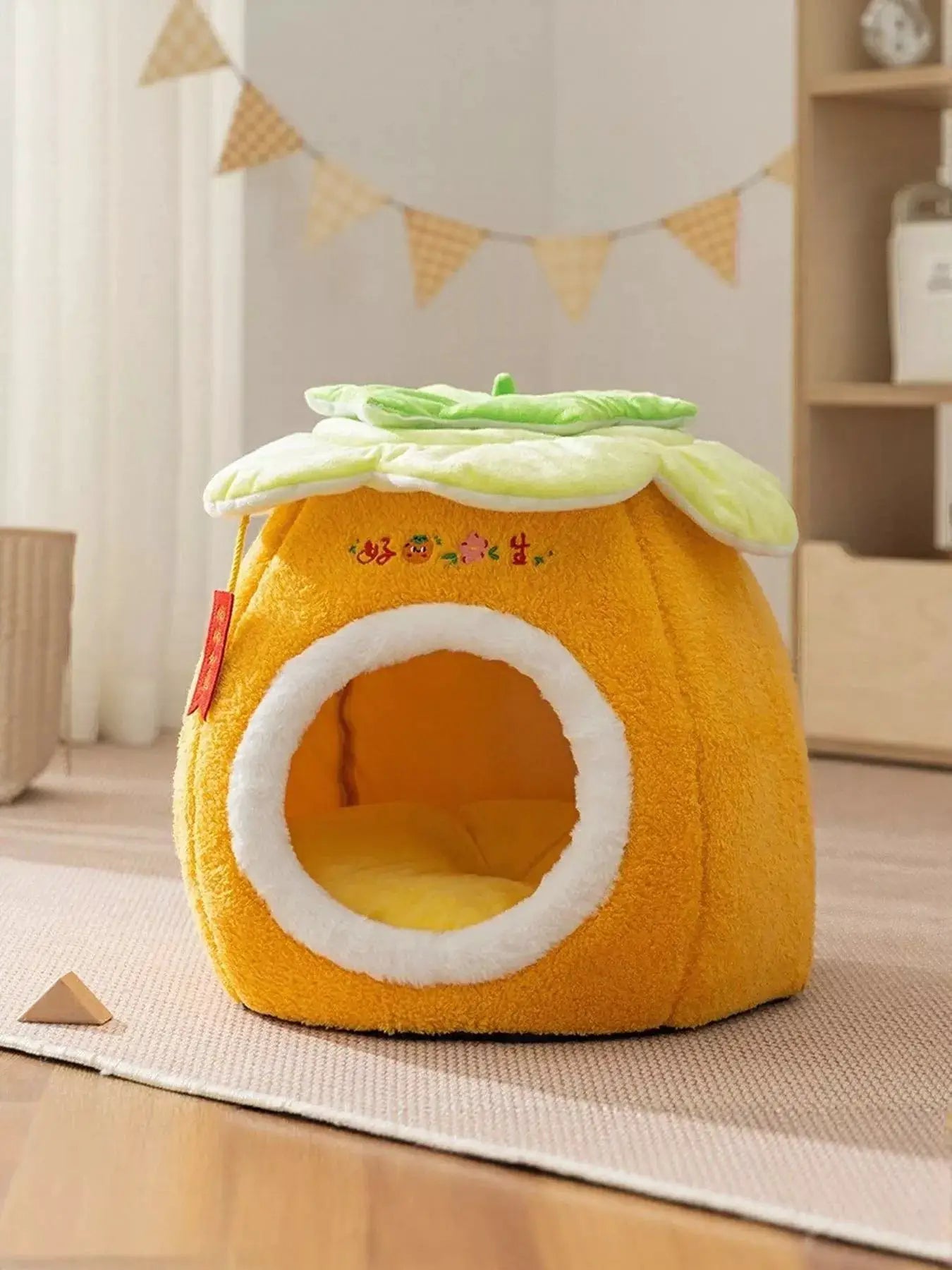 Cozy Tree Stump Pet Nest by Trendsi