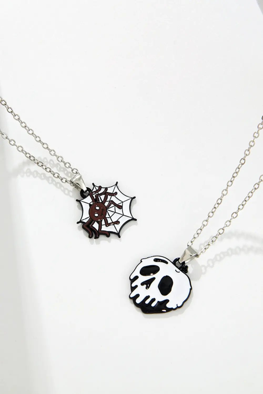 Two-Piece Halloween Theme Necklace Set by Trendsi