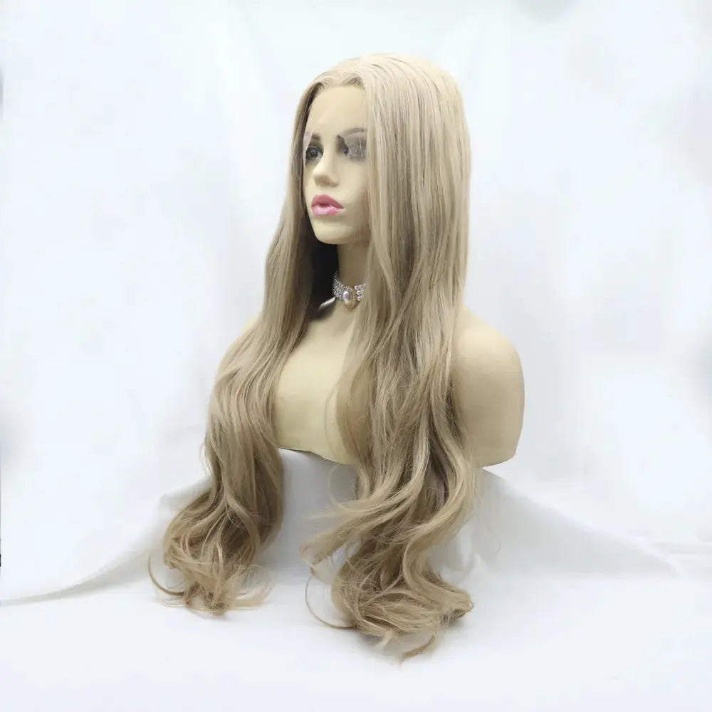 13*3" Lace Front Wigs Synthetic Long Wavy 24" 130% Density by Trendsi