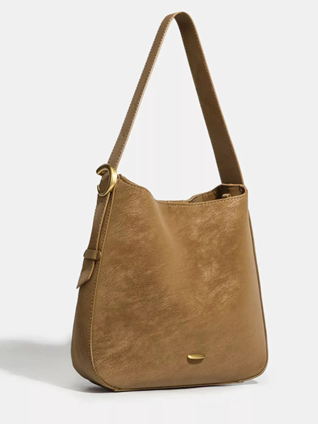 Casual Faux Leather Shoulder Bag by Trendsi