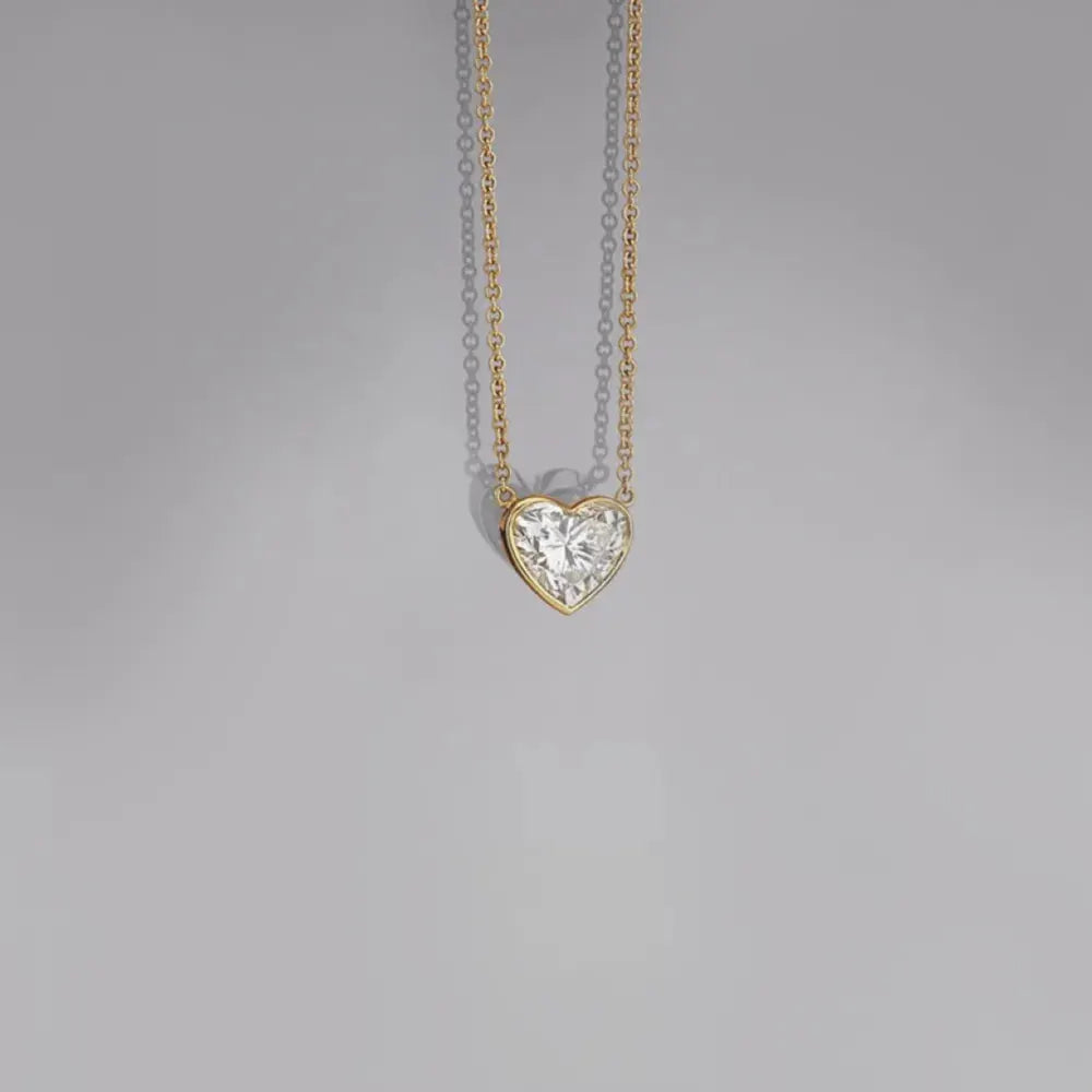 18K Gold-Plated Stainless Steel Pendant Necklace by Trendsi