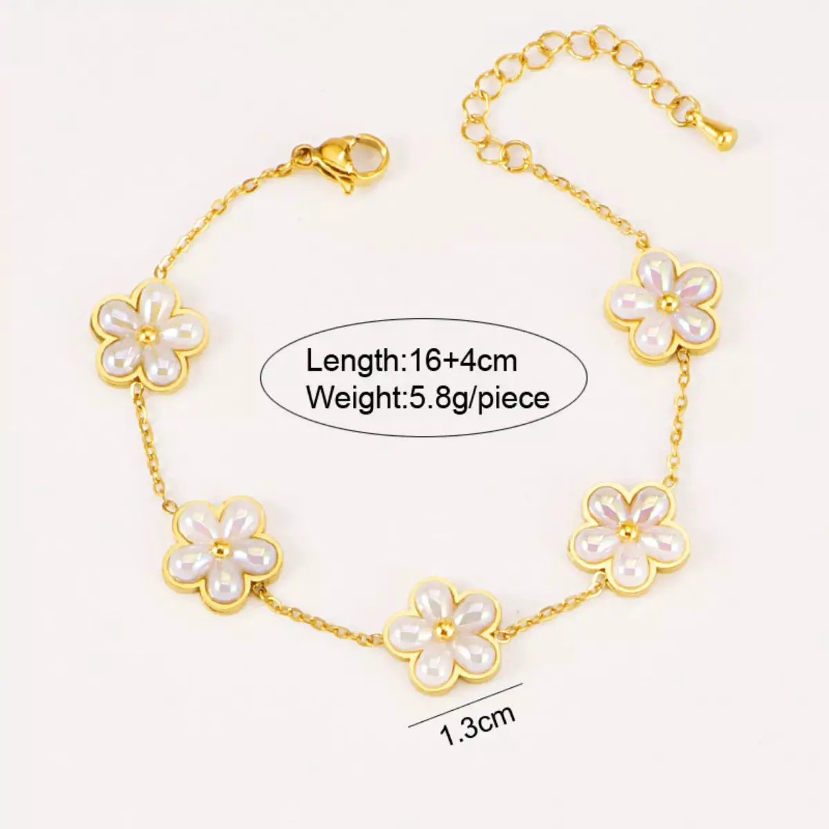 18K Gold-Plated Flower Jewelry Set by Trendsi