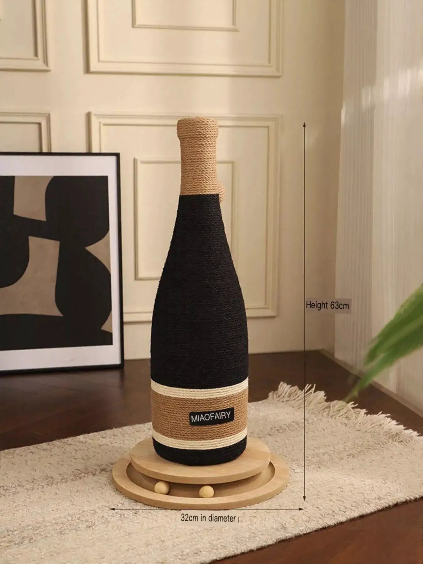 Champagne Bottle Style Cat Scratching Posts by Trendsi
