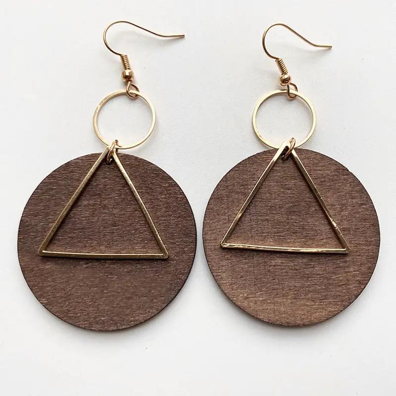 Geometric Drop Earrings by Trendsi