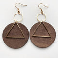 Geometric Drop Earrings by Trendsi