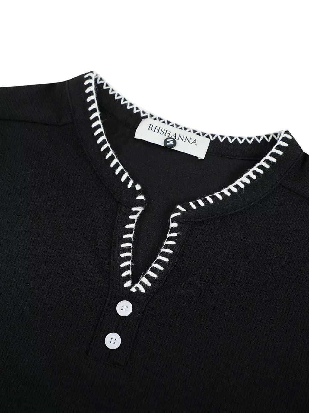 Men's Notched Short Sleeve Top by Trendsi
